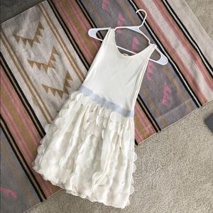 White Dress Above Knee Length